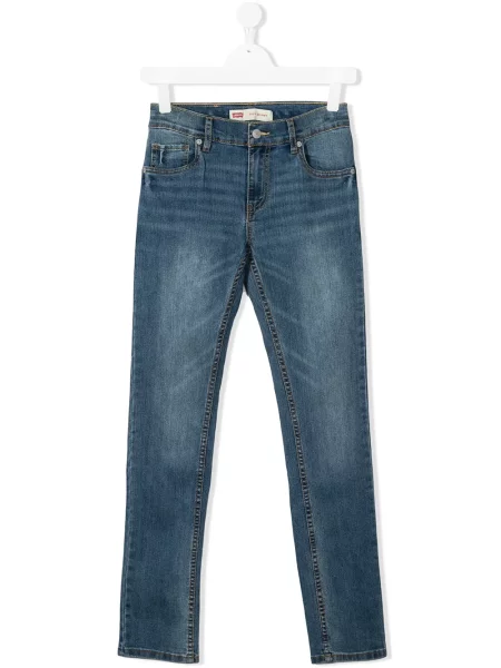 Jeansy skinny dziecięce Levi's niebieskie