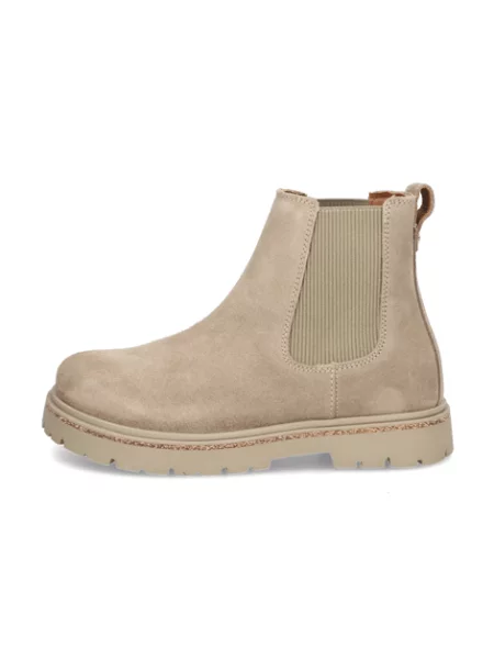 Sametové slip on tenisky Birkenstock béžové