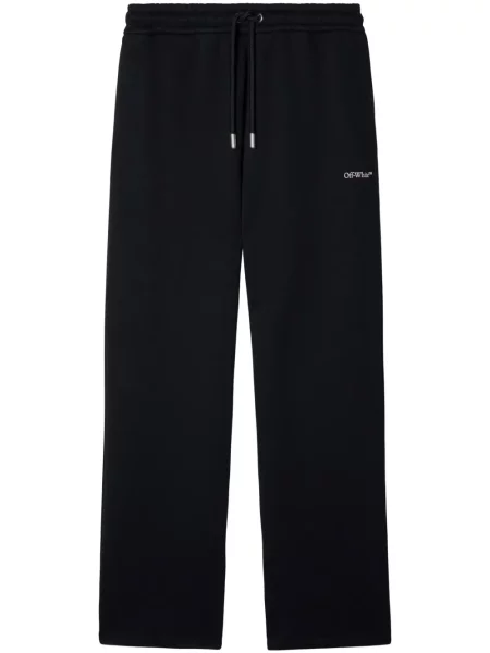 Pantaloni Off-white alergare alb