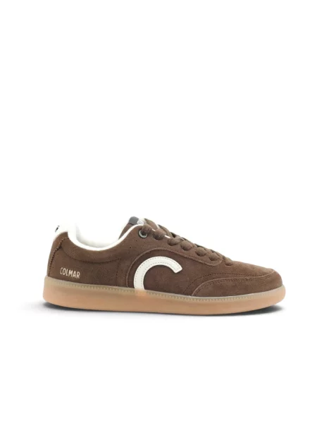 Sneakersy Colmar skórzane brązowe