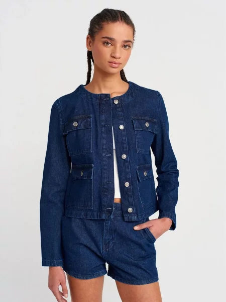 Dilvin Prehodna jakna moder denim