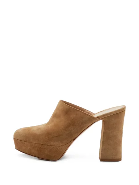 Papuci tip mules Gianvito Rossi maro