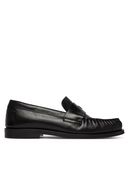 Calvin Klein Loaferice Round Loafer Lth crna