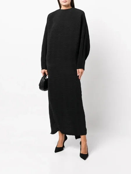 Rochie midi Róhe până la genunchi de costum negru