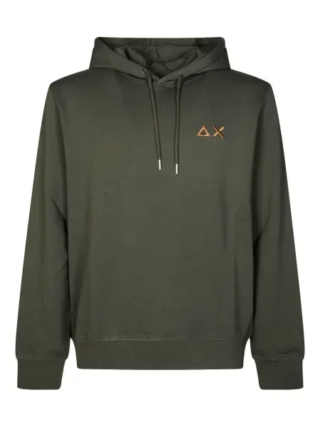 Hanorac cu glugă Sun68 cu broderie verde