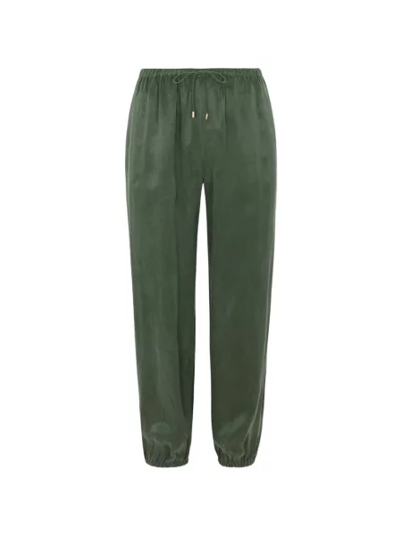 Pantaloni Hevron alergare cu cordon verde