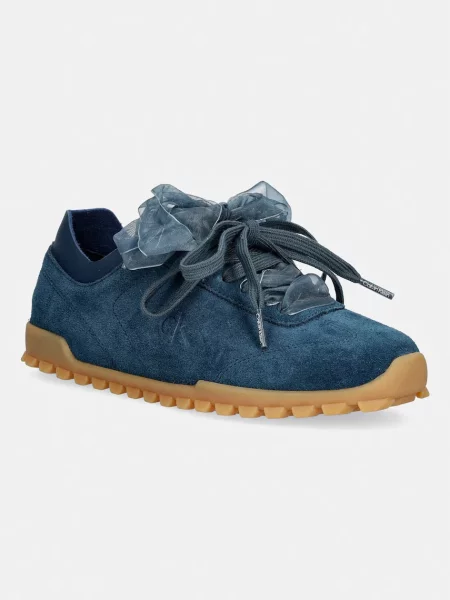 Calvin Klein LOW PROFILE RUN MG SUE DB LACES sneakers pentru femei albastru