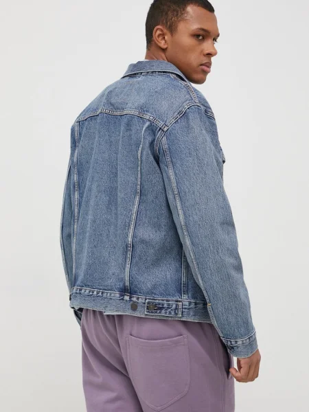 Džínová bunda Levi's přechodná modrá