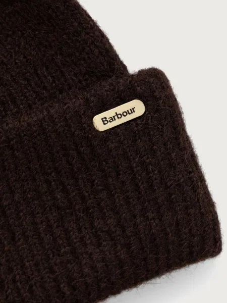 Barbour căciulă de damă cu amestec de lână maro