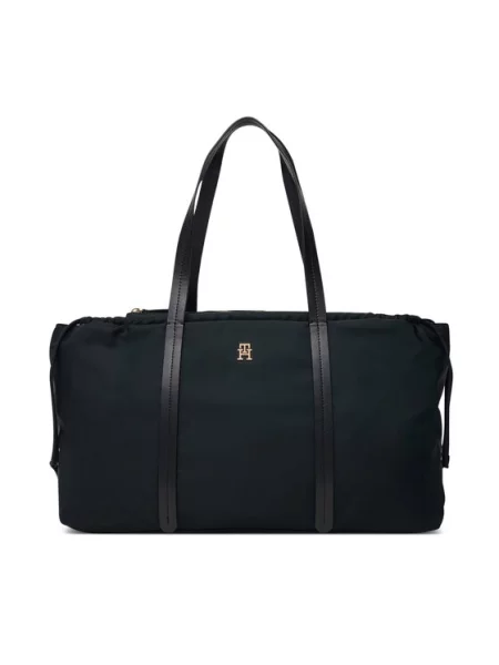 Rankinė Tommy Hilfiger Th Soft Nylon Hobo juoda