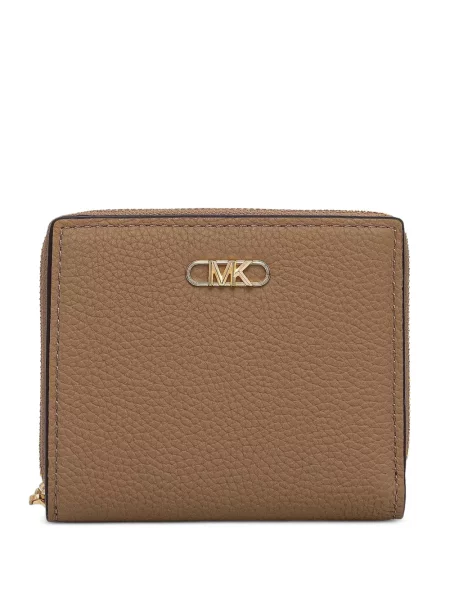 Kožené mini mini šaty Michael Michael Kors na ramínka bílé