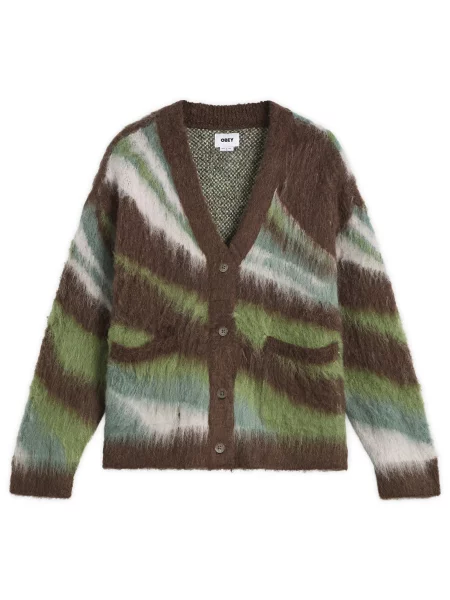 Sweter Obey brązowy