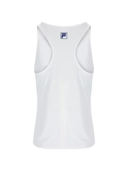 Top Fila fără mâneci alb