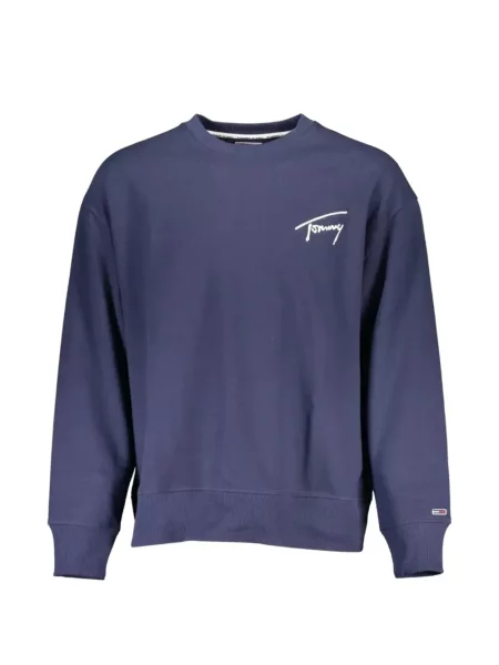Pulover Tommy Hilfiger cu broderie albastru