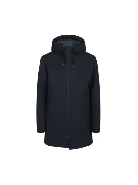 Długa parka Herno niebieska