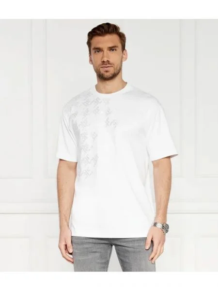 BOSS BLACK Tricou C-Tessin | Relaxed fit alb