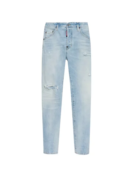 Blugi Dsquared2 zdrențuiți albastru