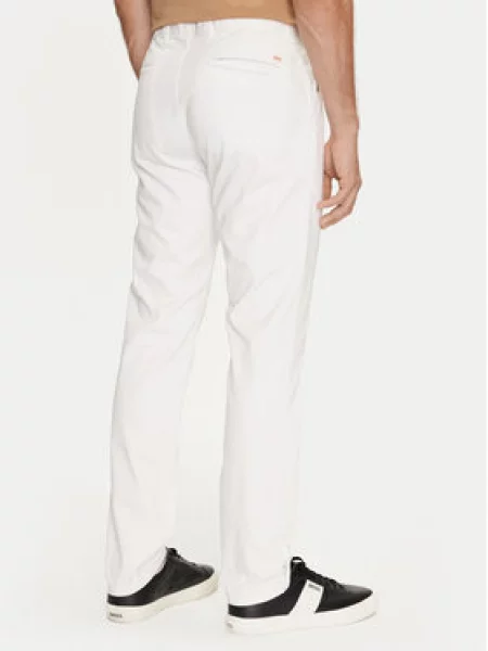 BOSS Chinos kelnes Chino_Slim balta