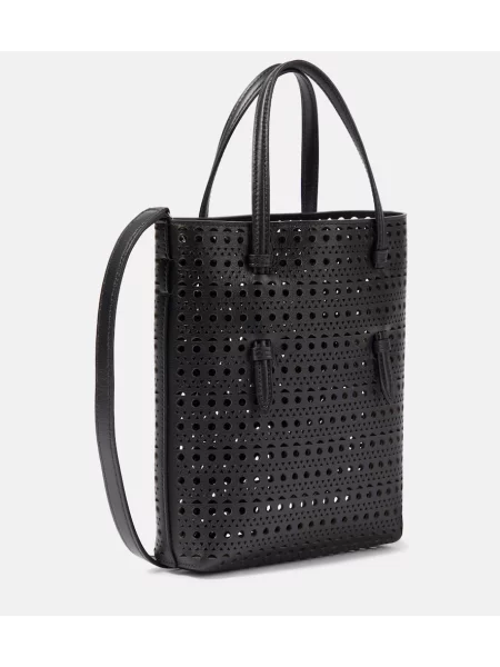 Geanta de piele Alaïa din piele negru