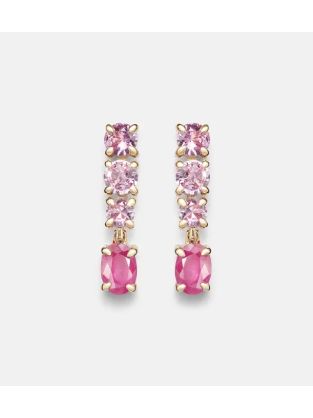 Uhani Stone And Strand kamni roza