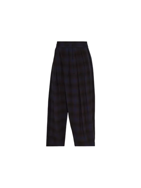 Spodnie Dries Van Noten brązowe