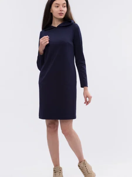 Платье мини Cat Orange без косточек синее