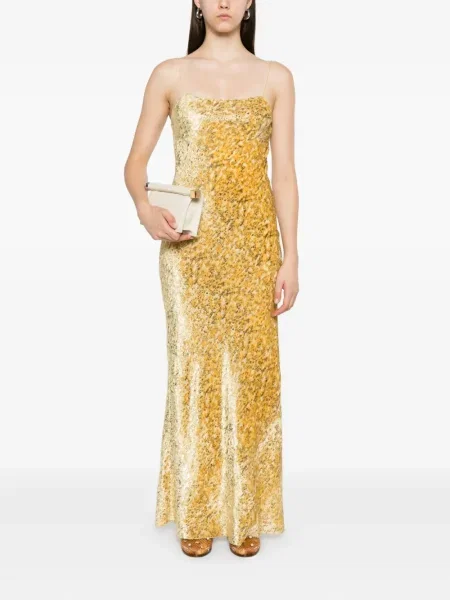 Rochie Forte_forte de costum galben