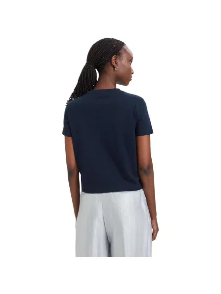 Tommy Jeans Majica tamno / crvena / bijela plava