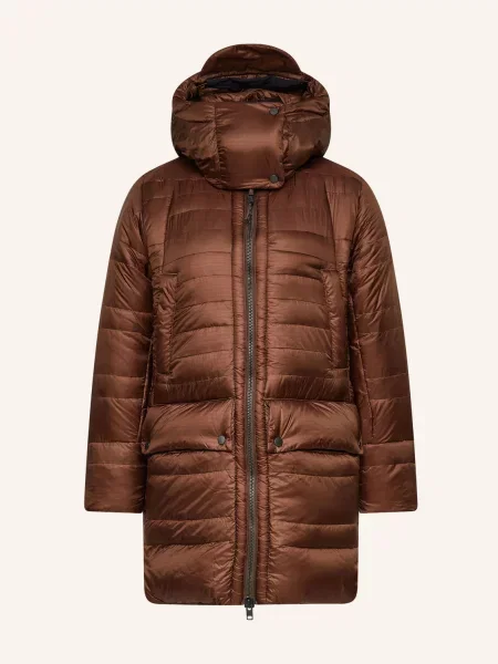 Mammut Péřový Kabát Alps In Hooded hnědá