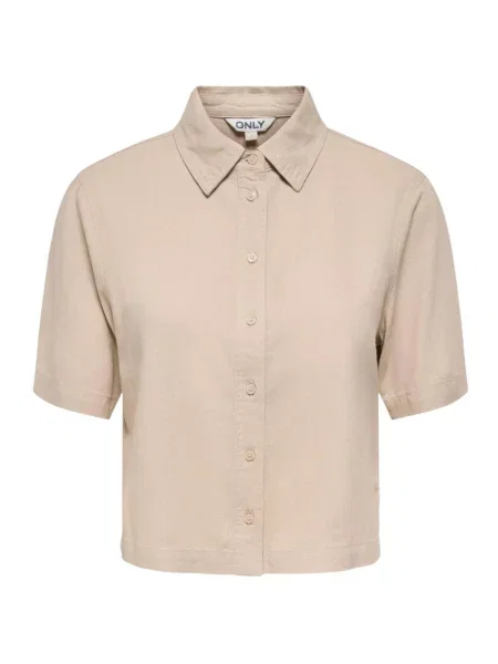 Cămașă de in Only de in bej