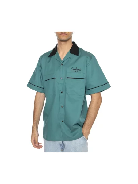 Krótka koszula z krótkim rękawem Carhartt Wip z krótkim rękawem zielona