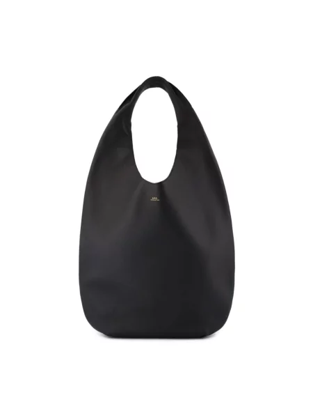 Torebka hobo A.p.c. skórzana czarna