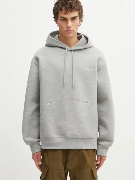 Μπλούζα Carhartt WIP Hooded Alda Sweat με κουκούλα γκρι