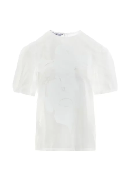 Tricou Pushbutton cu imagine alb