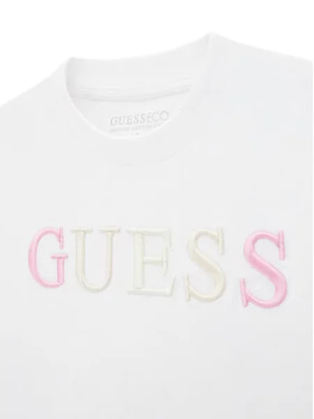 Guess Marškinėliai Oversize balta