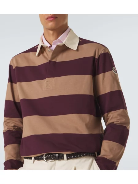 Tricou polo Moncler cu dungi