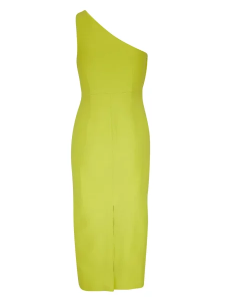 Kostiumas midi midi suknelė Roland Mouret vieno peties geltona