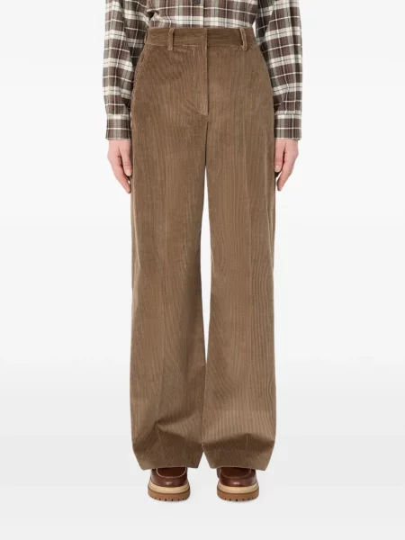 Pantaloni Weekend Max Mara de catifea cord maro