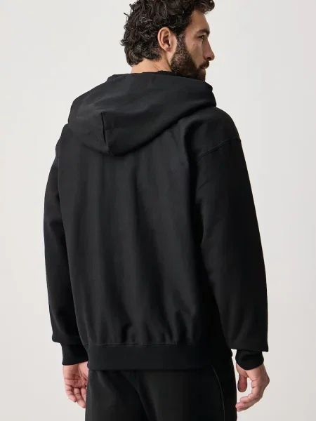 Fleece cipzáras melegítő felső Nike fekete