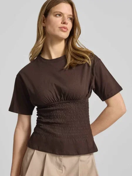 Taliowany T-shirt z okrągłym dekoltem Model EVELYN' Jjxx