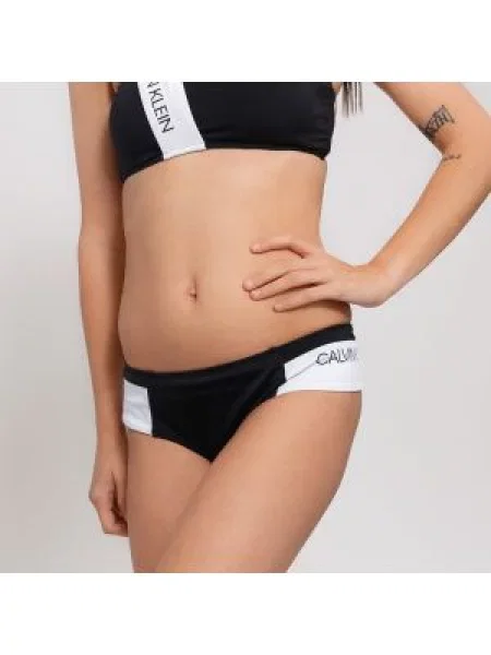 Plavky Calvin Klein Cheeky Hipster Slip černé bílé