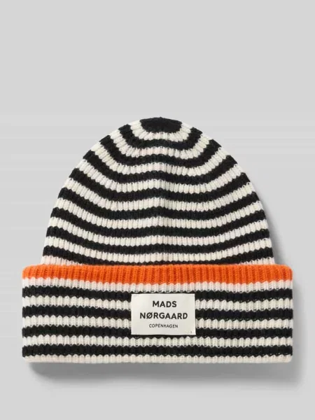 Czapka beanie z czystej wełny model Anju' Mads Norgaard czarna
