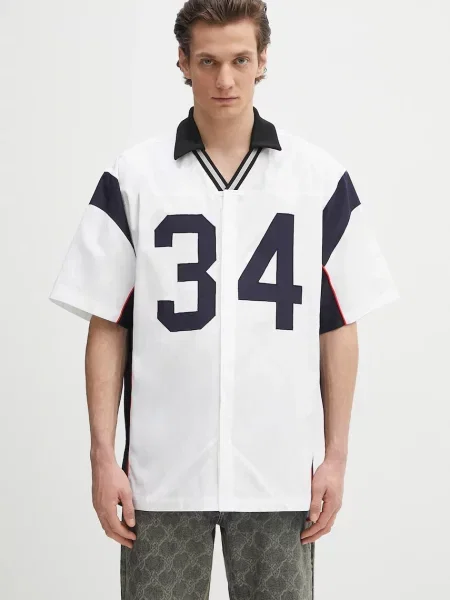 Košulja AMBUSH Sports Designed Shirt relaxed s klasičnim ovratnikom bijela