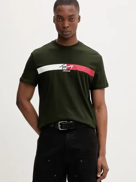 Tommy Jeans tričko zelené