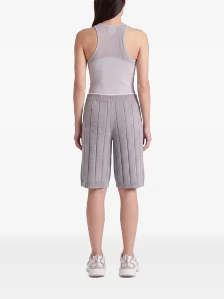 Pantaloni scurți Brunello Cucinelli tricotate gri