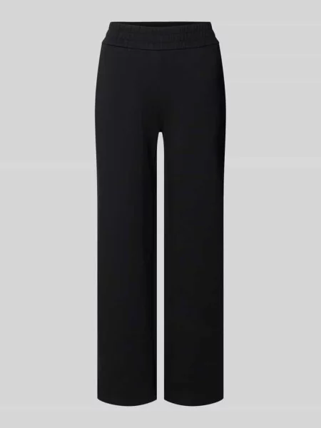 Spodnie dresowe z elastycznym pasem i nadrukiem z logo Armani Exchange czarne