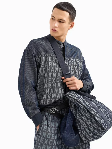 Armani Exchange Джинсова куртка Темно-синій синя