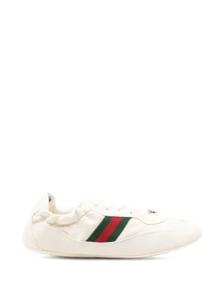 Sneakerși Gucci cu șireturi din dantelă