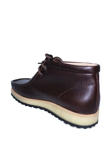 Кожени пустинни ботуши Clarks Originals с връзки кафяво