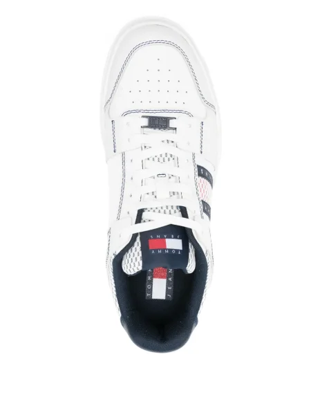 Sneakerși Tommy Jeans alb